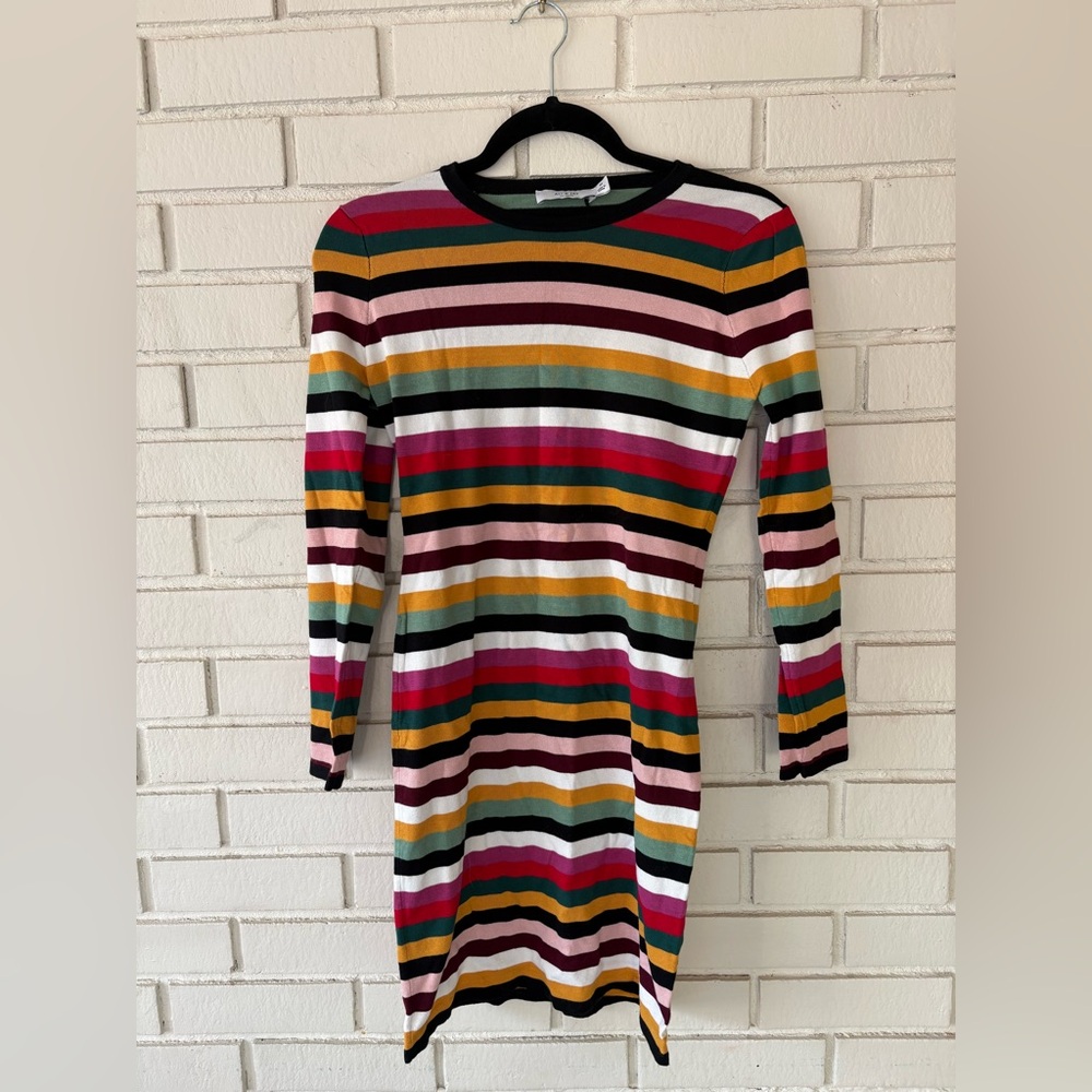 ALI & JAY Colorful Striped Long Sleeve Dress | Size Medium